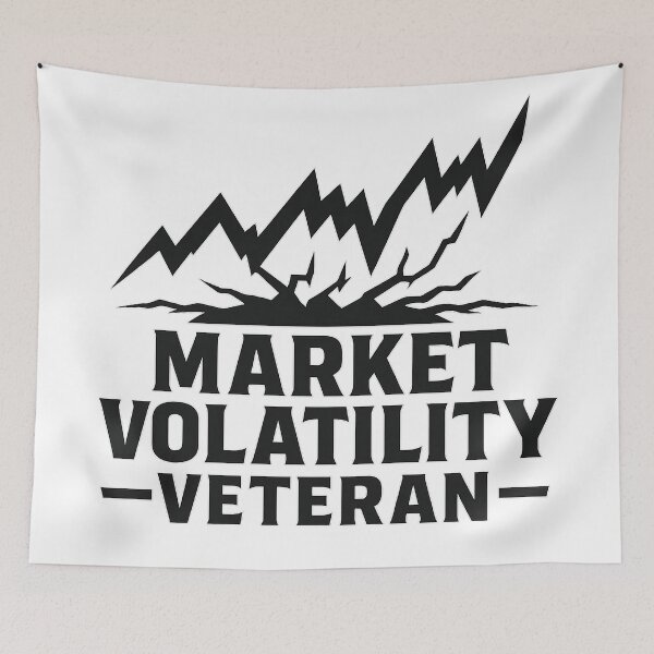 Item preview, Market Volatility Veteran – Bold Chart Earthquake Graphic designed and sold by techy-rrr.