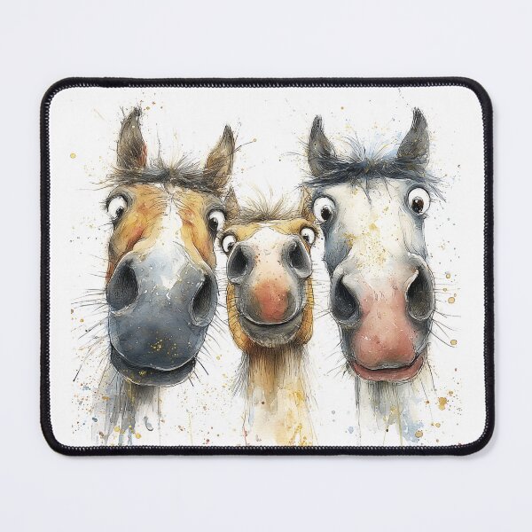 Item preview, Cute Happy Horse ' Unsaddled! ' Designs BY SHiRLeY MacARTHuR designed and sold by Shirley MacArthur Art.