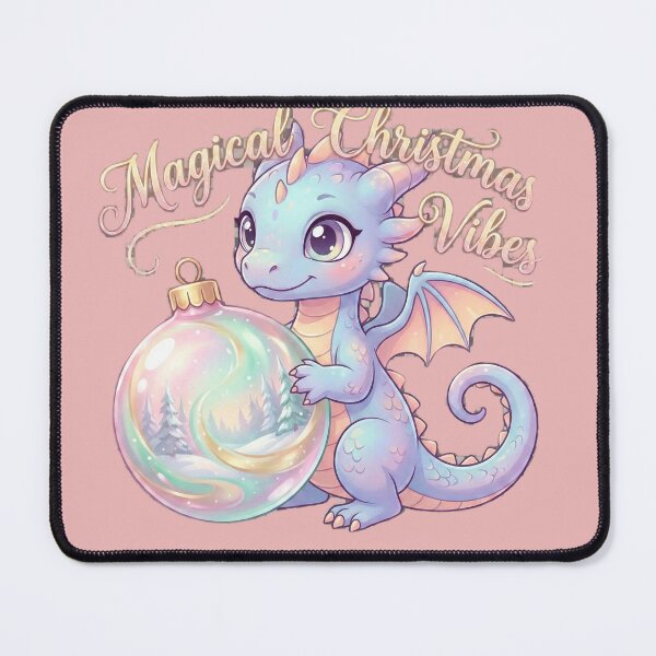 Item preview, Cute Baby Dragon with Christmas Ornament designed and sold by YourDesignVibes.
