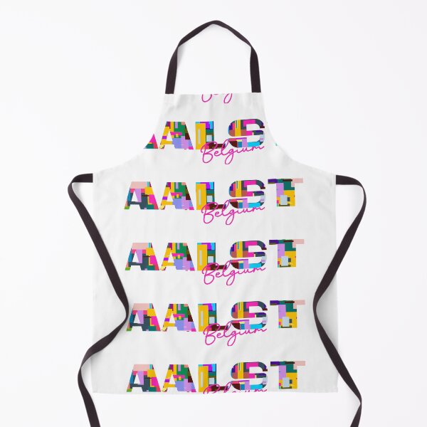 Item preview, Aalst, Belgium, Vibrant Abstract City Typography Art designed and sold by Wanderful-roads.