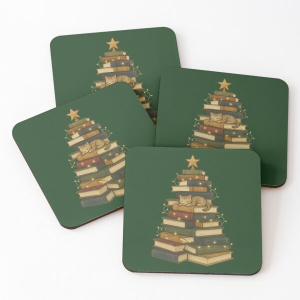 Item preview, Book Stack Christmas Tree – Cozy Hand-Drawn Holiday Illustration designed and sold by Graphicarium Shop.