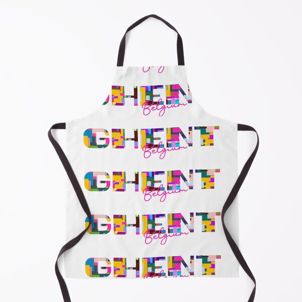 Item preview, Ghent, Belgium, Vibrant Abstract City Typography Art designed and sold by Wanderful-roads.