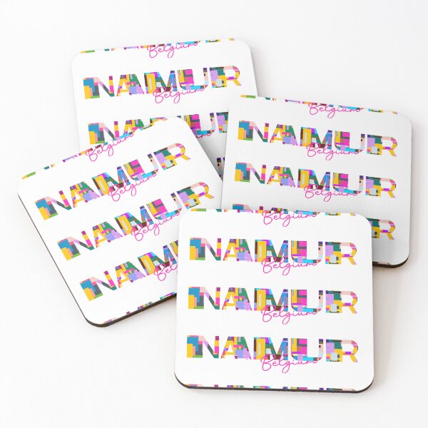 Item preview, Namur, Belgium, Vibrant Abstract City Typography Art designed and sold by Wanderful-roads.