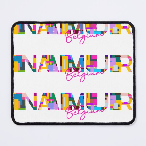 Item preview, Namur, Belgium, Vibrant Abstract City Typography Art designed and sold by Wanderful-roads.
