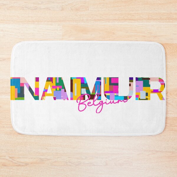 Item preview, Namur, Belgium, Vibrant Abstract City Typography Art designed and sold by Wanderful-roads.