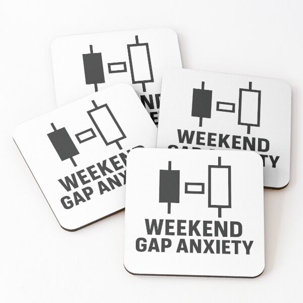 Item preview, Weekend Gap Anxiety – Large Text & Gap Chart Graphic designed and sold by techy-rrr.
