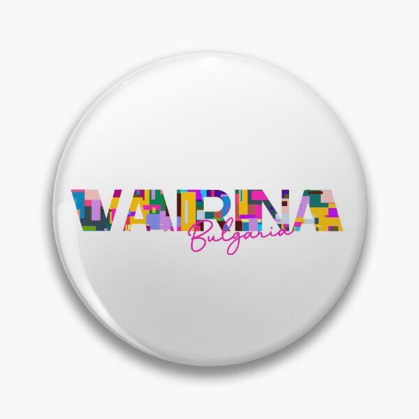 Item preview, Varna, Bulgaria, Vibrant Abstract City Typography Art designed and sold by Wanderful-roads.
