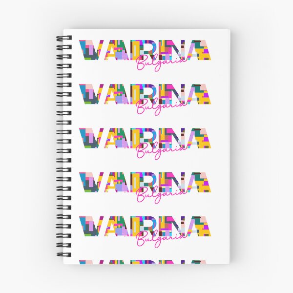 Item preview, Varna, Bulgaria, Vibrant Abstract City Typography Art designed and sold by Wanderful-roads.