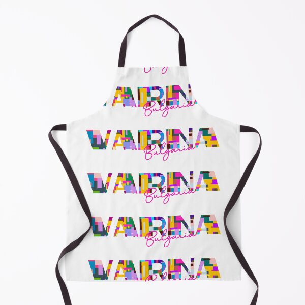 Item preview, Varna, Bulgaria, Vibrant Abstract City Typography Art designed and sold by Wanderful-roads.