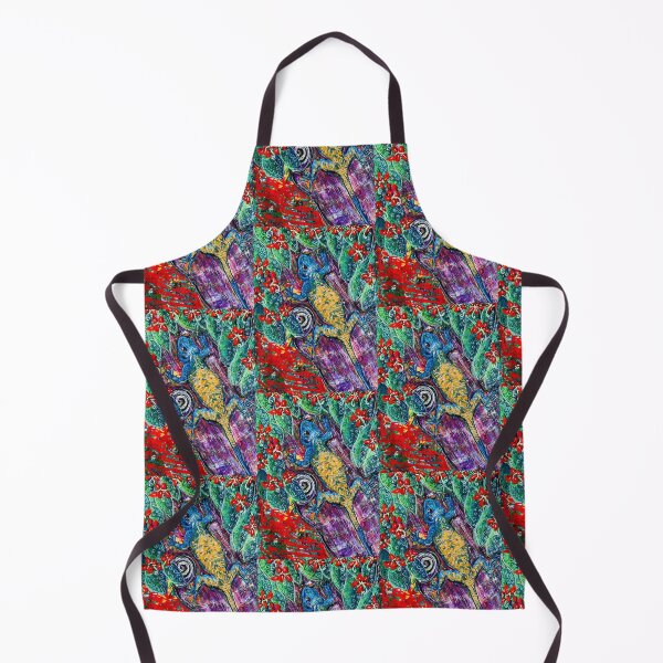 Item preview, Agama Lizard in a Flamboyant Tree – Vibrant Fauvist Wildlife Art designed and sold by Nikkiart24.redbubble.com.