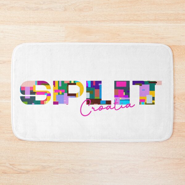 Item preview, Split, Croatia, Vibrant Abstract City Typography Art designed and sold by Wanderful-roads.