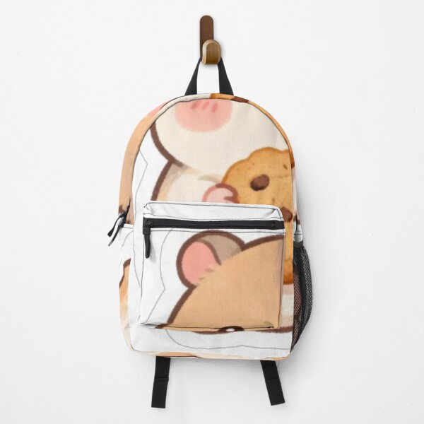 Item preview, Cute Hamster Holding Cookie Sticker | Kawaii Chubby Hamster Art designed and sold by MiniPrintMagic.