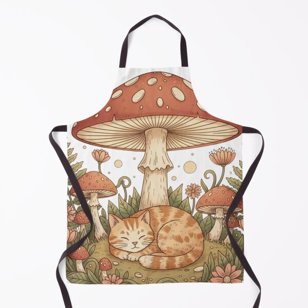 Item preview, Adorable Cottagecore Cats Tee | Whimsical Mushroom Print, Unique Aesthetic designed and sold by Aesthynova.