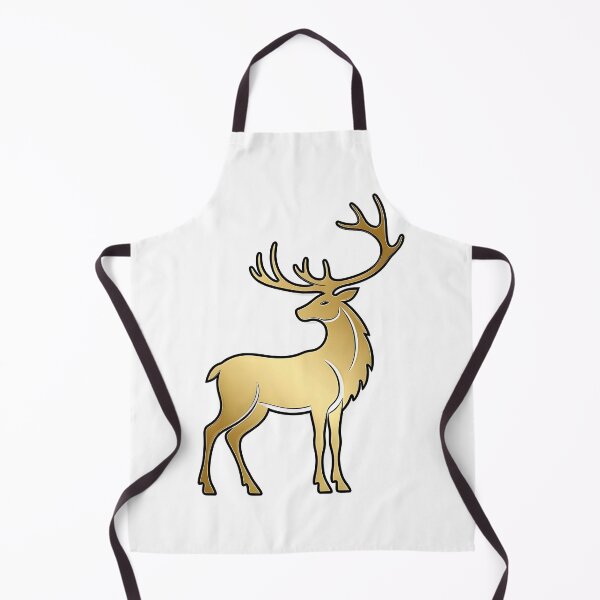 Item preview, Elegant Golden Reindeer Silhouette designed and sold by SunDrift.