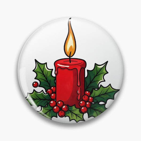 Item preview, Cozy Red Christmas Candle designed and sold by SunDrift.