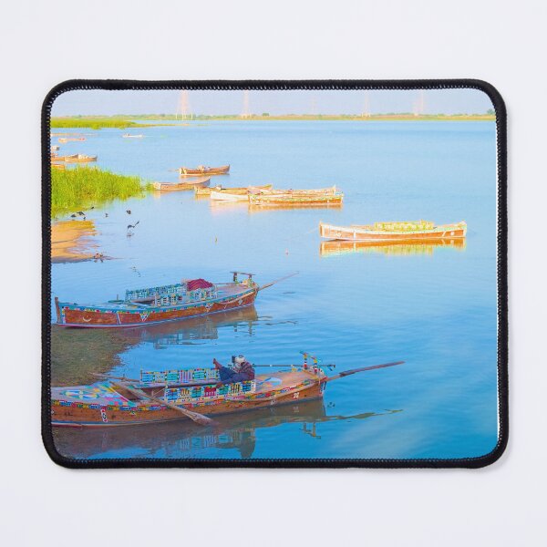 Item preview, Gorgeous watercraft next to a river designed and sold by shoaib ismail.