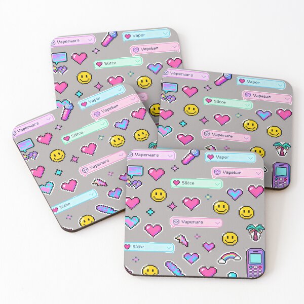 Item preview, Retro Pixel Notifications — Y2K Mobile Pop-Up Collage Aesthetic designed and sold by HappySproutArt.