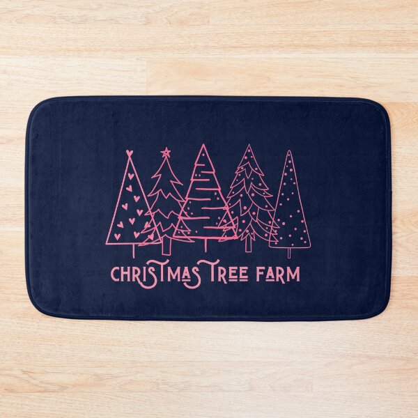 Item preview,   Pink Trees , Christmas Tree Farm, Christmas Tree Path, Cute Winter Christams Happy Holidays designed and sold by KolorellaS.