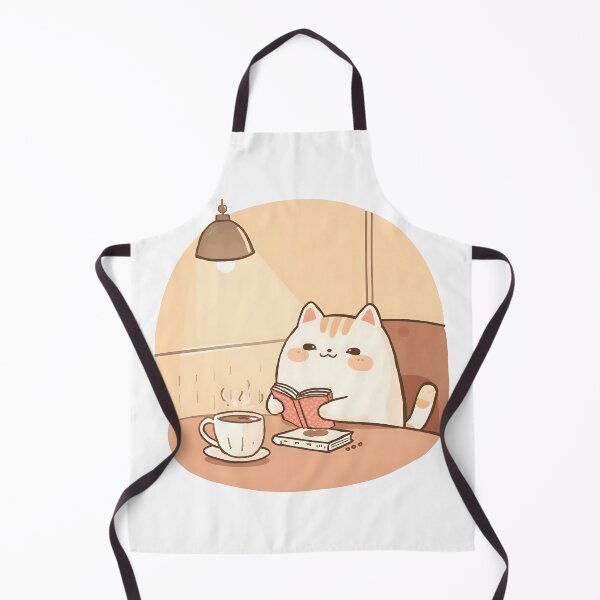 Item preview, Cozy Lamp Reading Cat – Slow Day Friends Edition designed and sold by SlowDayFriends.