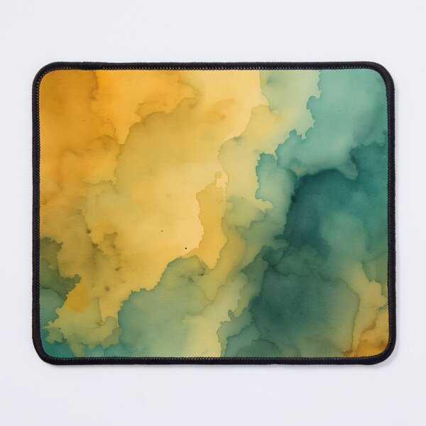 Item preview, Mustard and Teal watercolour designed and sold by MoonMonkeyNbear.