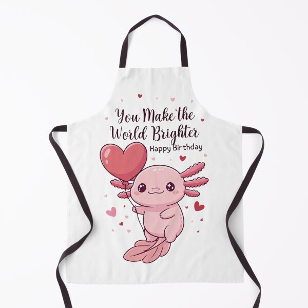 Item preview, Happy Birthday Axolotl – Whimsical Axolotl Cartoon designed and sold by GrumpySableye.