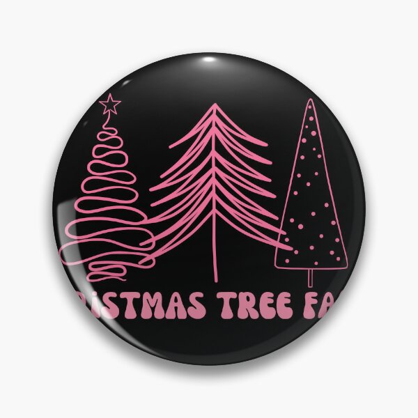 Item preview, Pink Trees , Christmas Tree Farm, Christmas Tree Path, Cute Winter Christams Happy Holidays designed and sold by KolorellaS.