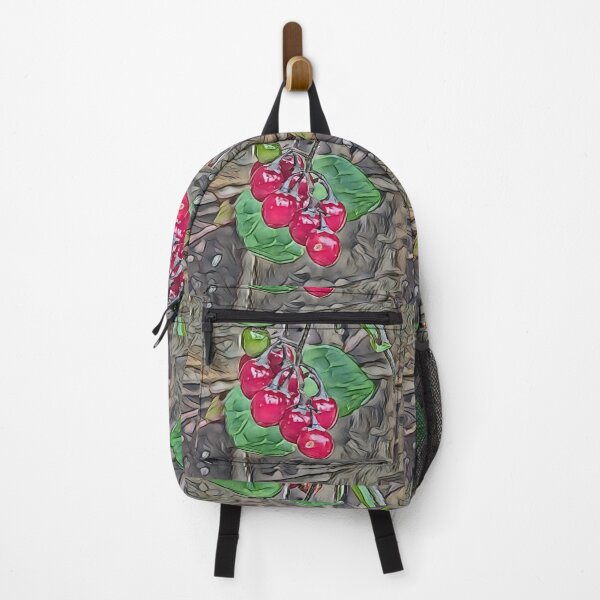 Item preview, Vibrant Red Berries with Green Leaves designed and sold by Fearless-Fox.