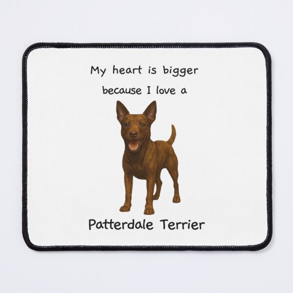 Item preview, My heart is bigger because I love a patterdale terrier brown with pointy ears designed and sold by RennlyDesigns.