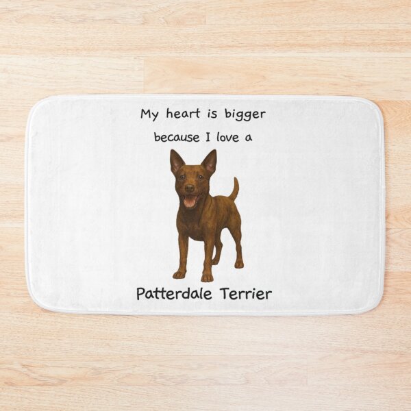 Item preview, My heart is bigger because I love a patterdale terrier brown with pointy ears designed and sold by RennlyDesigns.