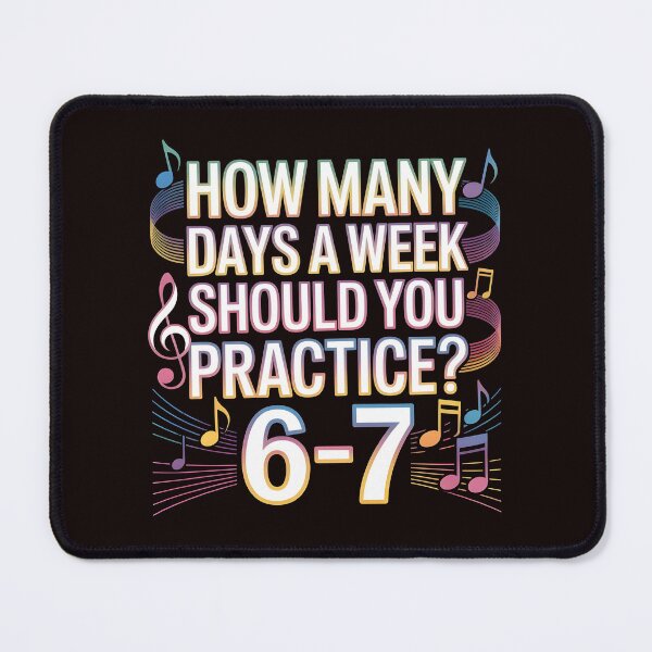 Item preview, How Many Days a Week Should You Practice - Funny Musician 67 Meme designed and sold by Redgiant87x.