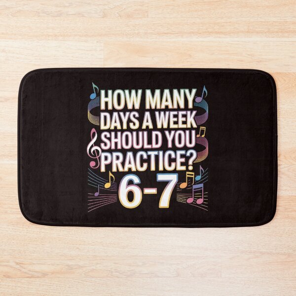 Item preview, How Many Days a Week Should You Practice - Funny Musician 67 Meme designed and sold by Redgiant87x.