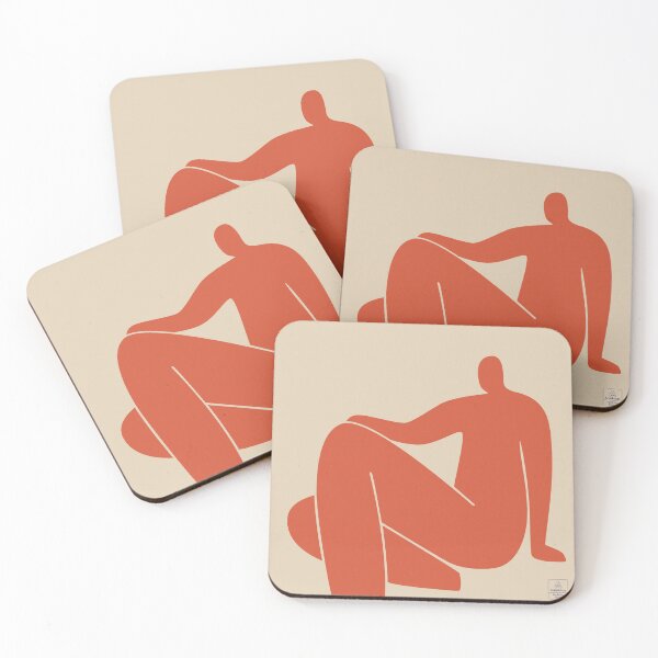 Item preview, Linear figure, clean background, minimalist red art designed and sold by ArtelPrintsUA.