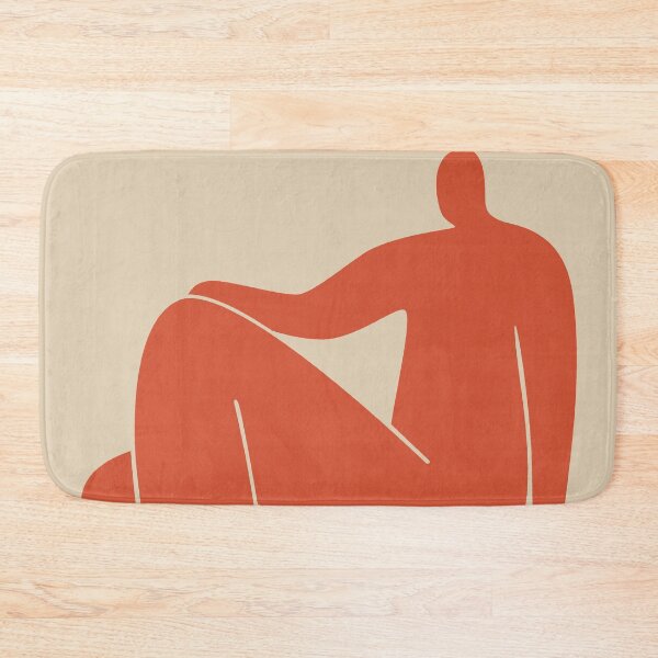 Item preview, Linear figure, clean background, minimalist red art designed and sold by ArtelPrintsUA.