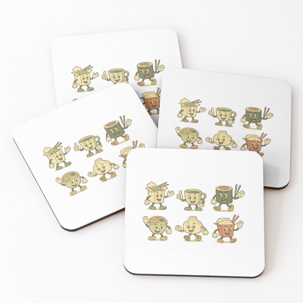 Item preview, Animated illustration asian food characters isolated on transparent background, mascot concept, AI Generated designed and sold by dvoevnore.