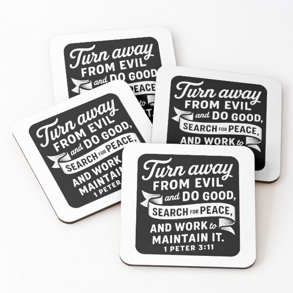 Item preview, 1 Peter 3:11 Turn Away From Evil And Do Good designed and sold by plushism.