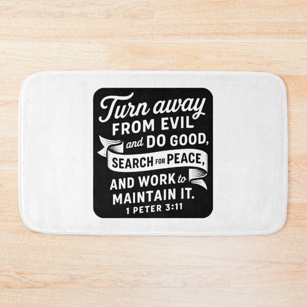 Item preview, 1 Peter 3:11 Turn Away From Evil And Do Good designed and sold by plushism.