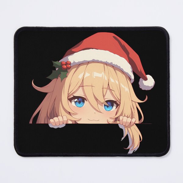 Item preview, Jean Genshin Impact Game Christmas Peeker Chibi Kawaii Holiday Anime Girl designed and sold by thedarvills.