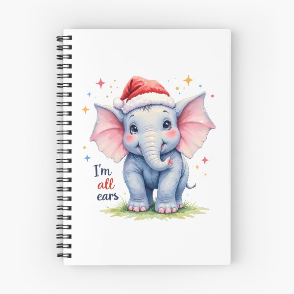 Item preview, Wild Xmas Elephant - I'm all Ears designed and sold by Petalandfur.