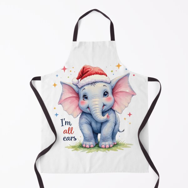 Item preview, Wild Xmas Elephant - I'm all Ears designed and sold by Petalandfur.