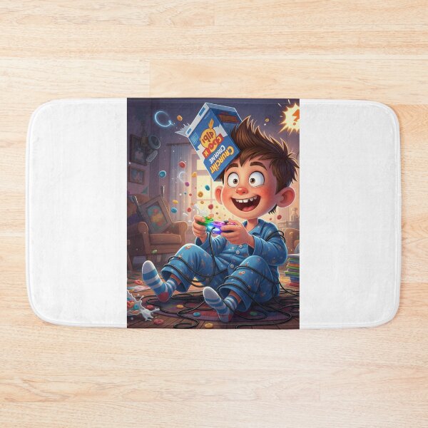 Item preview, Funny Cartoon Boy Making a Face | Silly Kids Humor Illustration designed and sold by Raju2018.