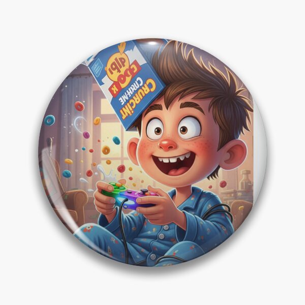 Item preview, Funny Cartoon Boy Making a Face | Silly Kids Humor Illustration designed and sold by Raju2018.