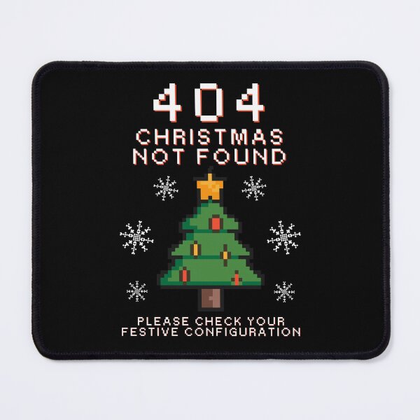Item preview, 404 Christmas Not Found – Pixel Art Funny Tech Holiday Tree designed and sold by JB-designstudio.