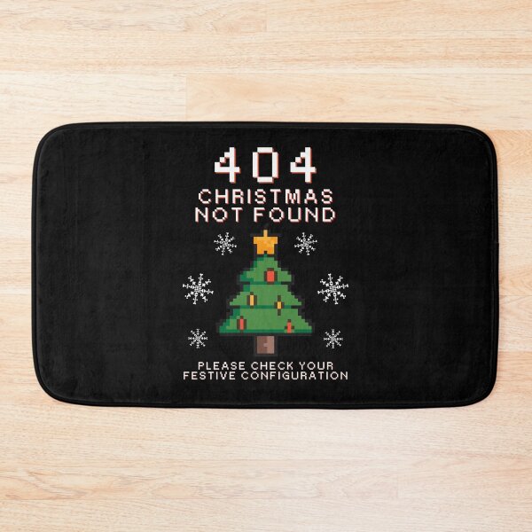 Item preview, 404 Christmas Not Found – Pixel Art Funny Tech Holiday Tree designed and sold by JB-designstudio.