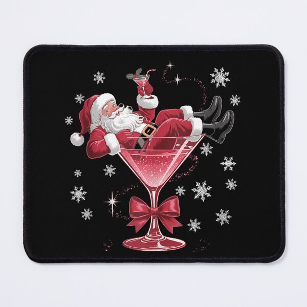 Item preview, Funny Santa In Martini Glass Holiday Cocktail Drink Christmas Humor designed and sold by LizzyKeiko.