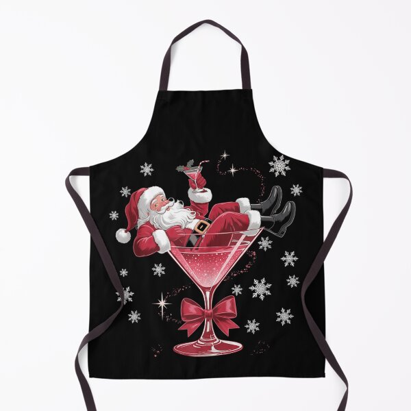Item preview, Funny Santa In Martini Glass Holiday Cocktail Drink Christmas Humor designed and sold by LizzyKeiko.