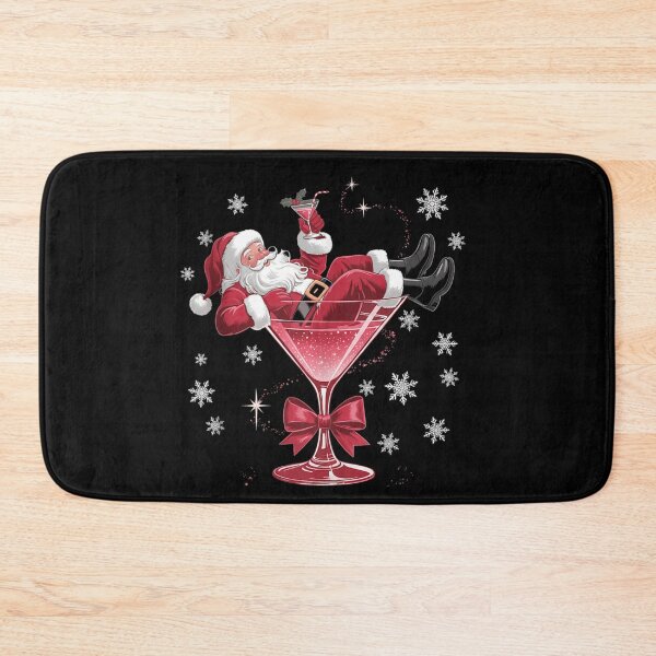 Item preview, Funny Santa In Martini Glass Holiday Cocktail Drink Christmas Humor designed and sold by LizzyKeiko.