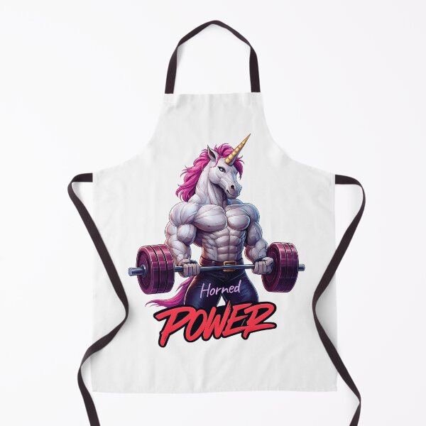 Item preview, Horned Power – Muscular Unicorn Lifting Weights designed and sold by EM&Maker.