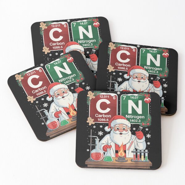 Item preview, Science Santa Chemist Lab Experiment Carbon Nitrogen Christmas Gift designed and sold by LizzyKeiko.