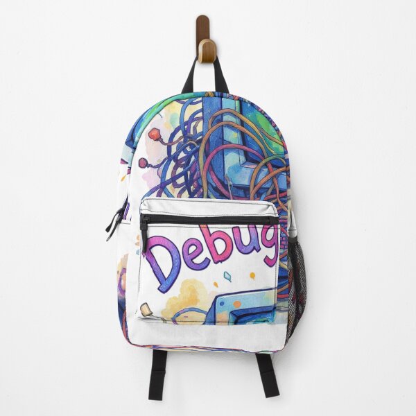 Item preview, Debugging Life — Watercolor Computer Art, Funny IT Watercolor Design designed and sold by HappySproutArt.