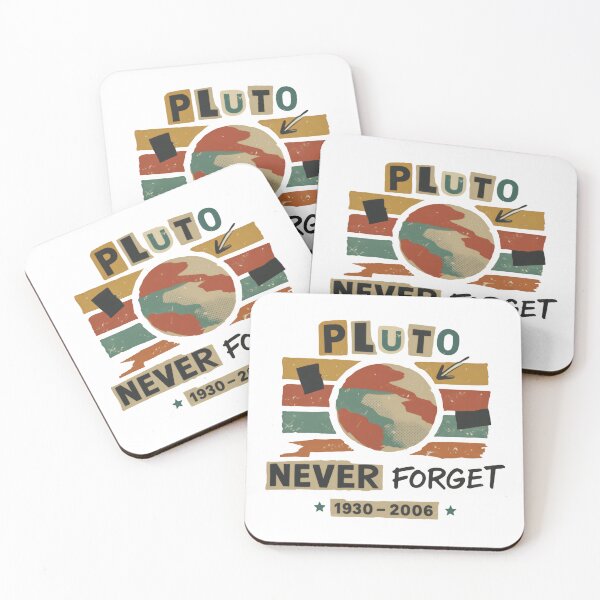 Item preview, Pluto Never Forget Galactic Misfit designed and sold by SkeletonsDanger.